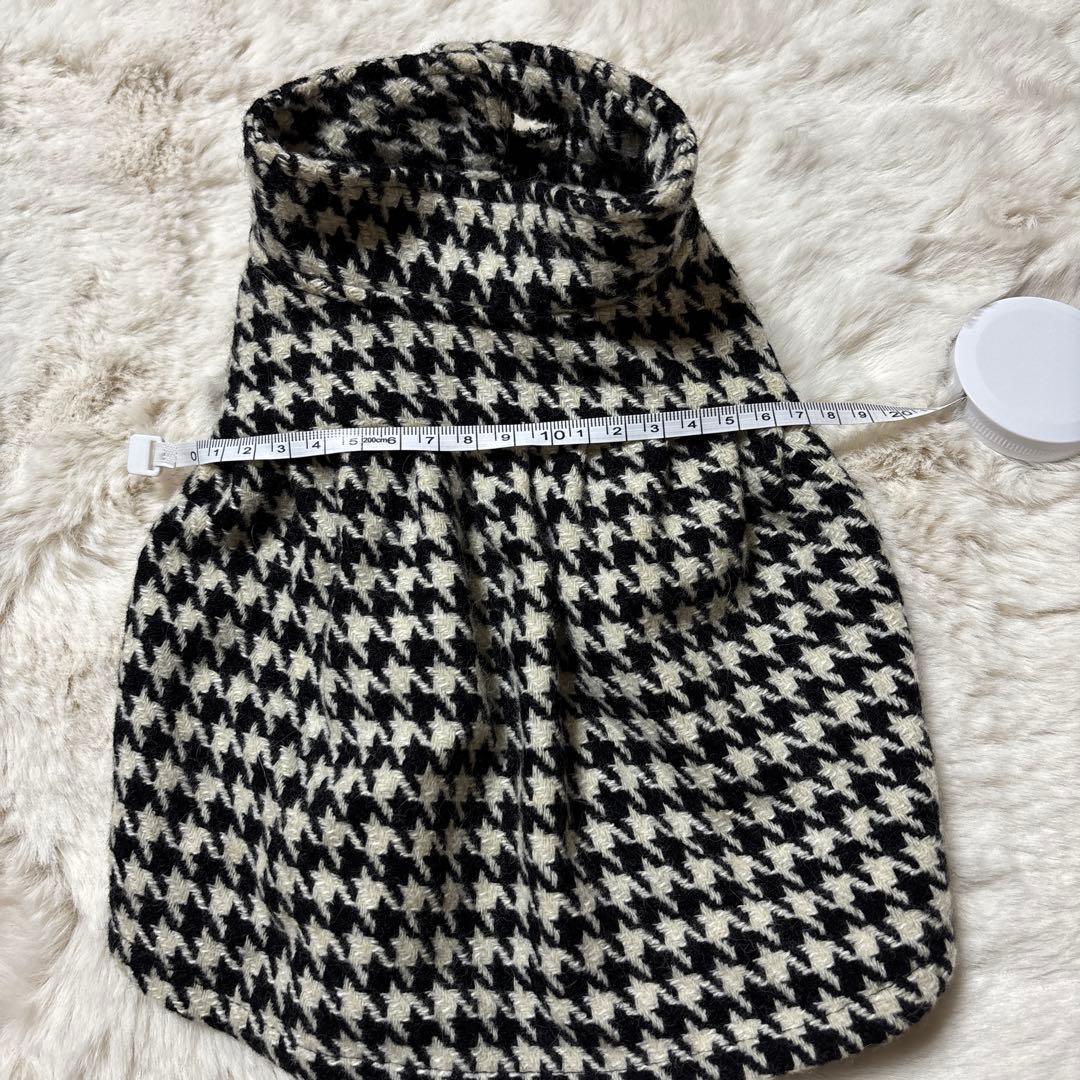 アトリエgg ハウンドトゥースパターン犬服　マフラー付き