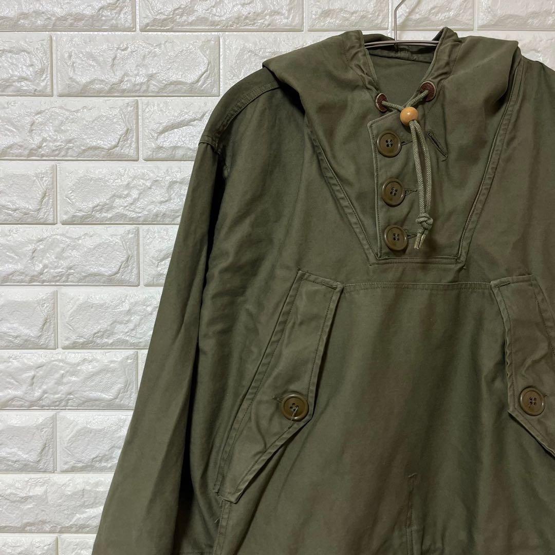 【ミリタリージャケット】モッズコート　古着【メンズ3XL】カーキ　I４