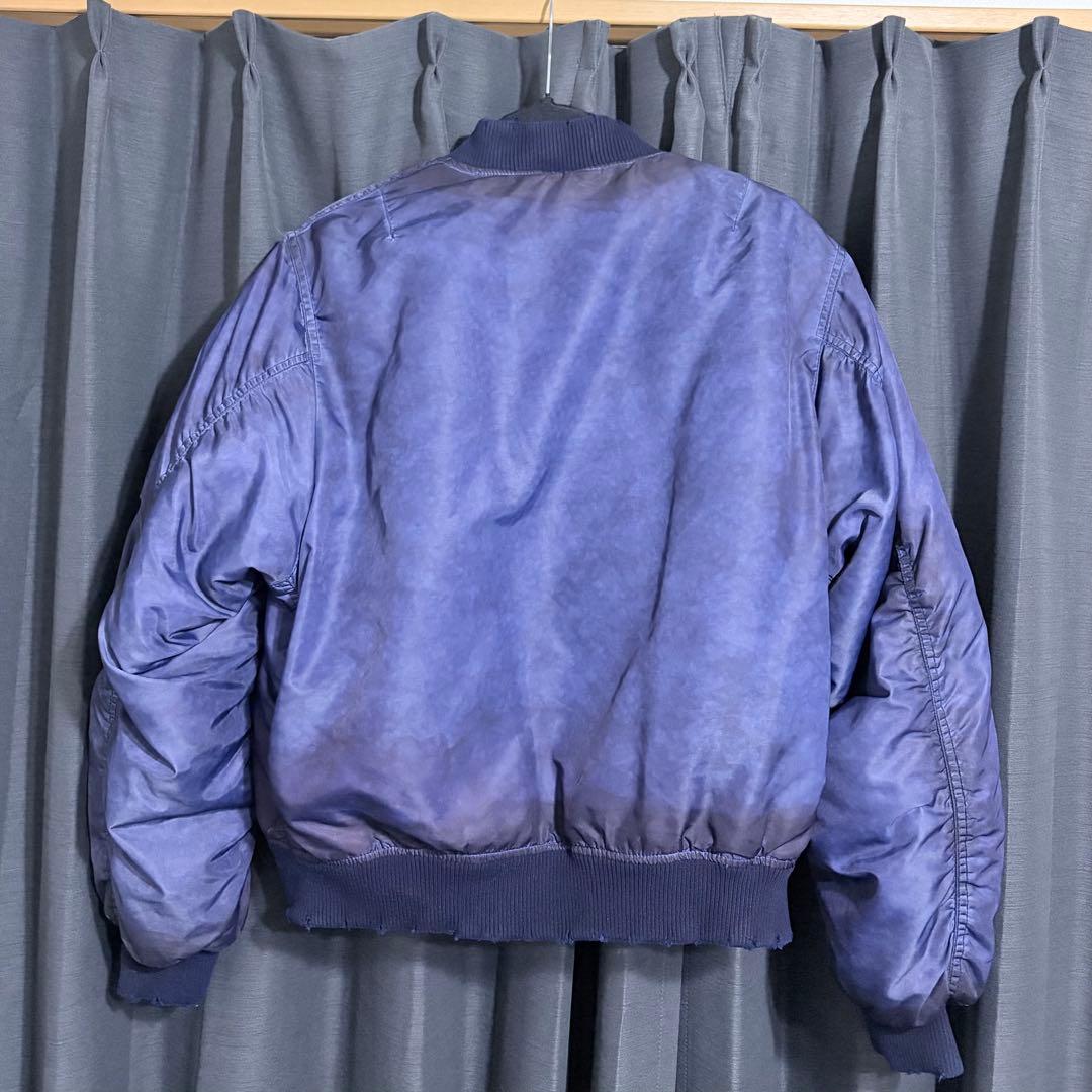 ジャケット・アウター BELVET Faded MA-1 Bomber Jacket blue