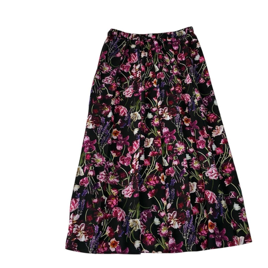 美品♡ シビラ　フォトプリント　プリーツデザイン　スカート　幻想的
