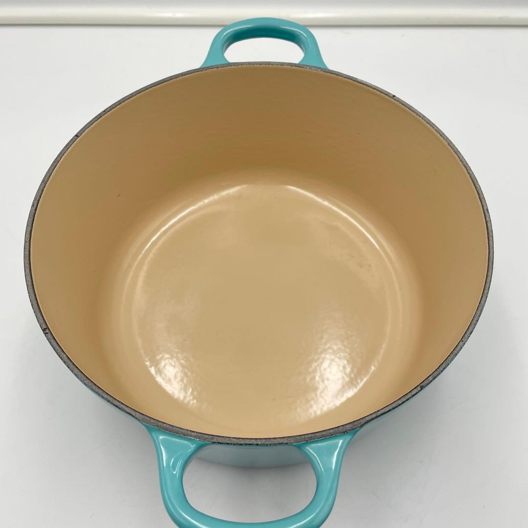 ル・クルーゼ　ココット・ロンド 22cm カリビアンブルー