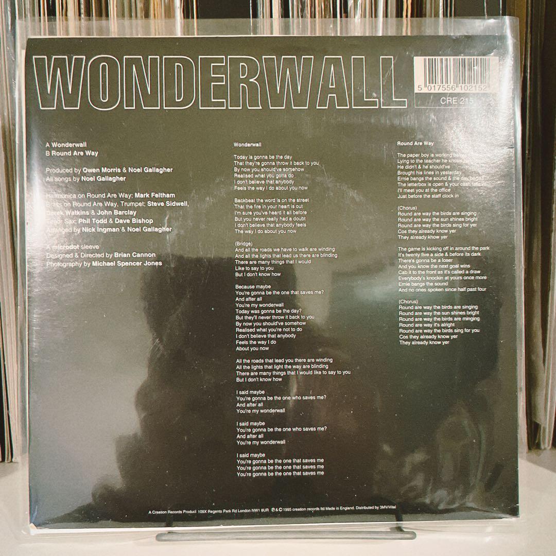 【オリジナル】Oasis Wonderwall 7インチレコード