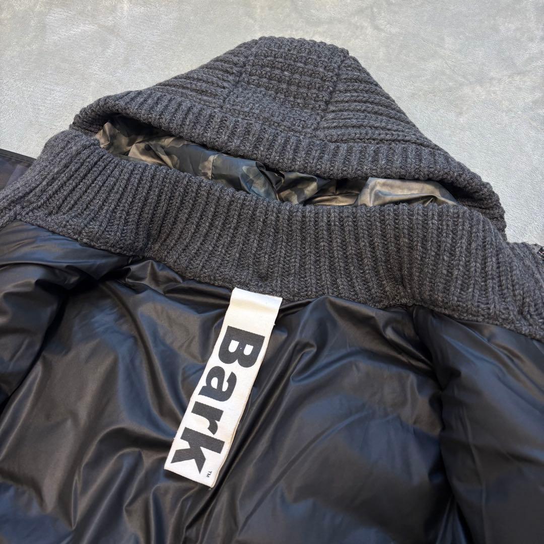 未使用級✨BARK ダウン×ニット　カモフラ　ダッフルコート　ブルゾン　2way