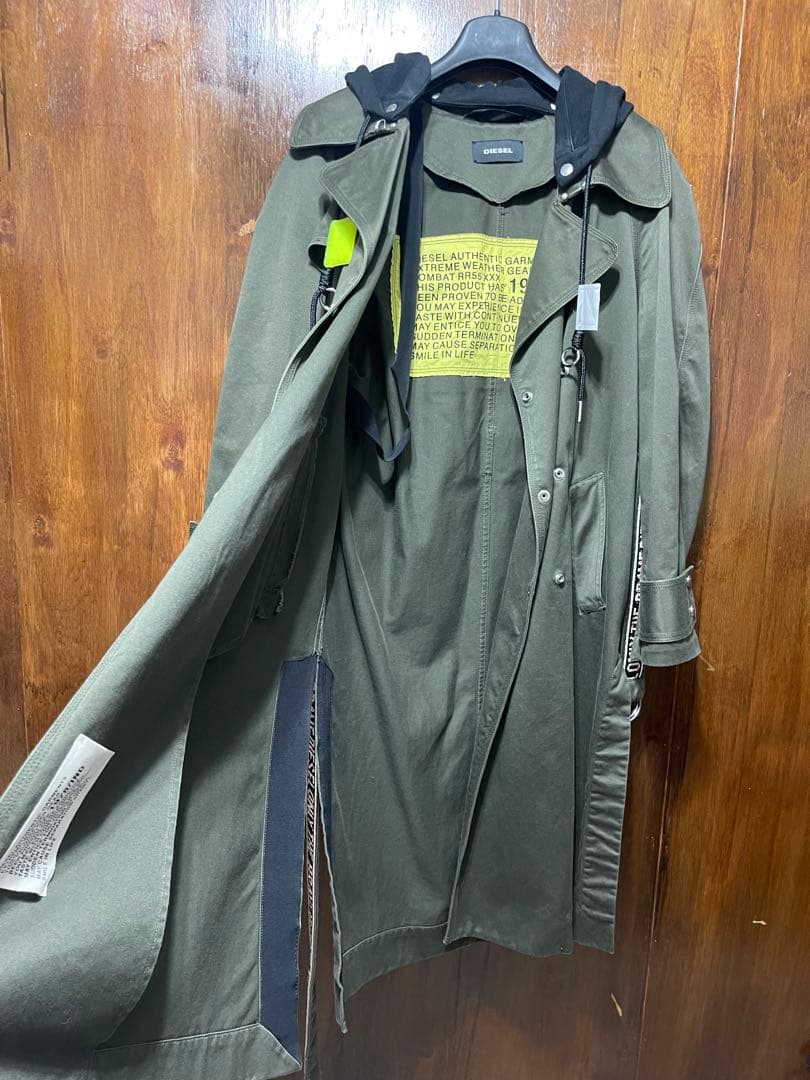 DIESEL ロングトレンチコート 美品