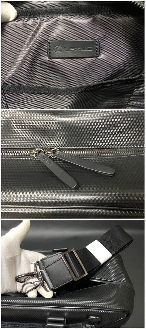 レクサス ショルダー ボストンバッグ クラッチバッグ ゴルフ 旅行 カーボン 黒