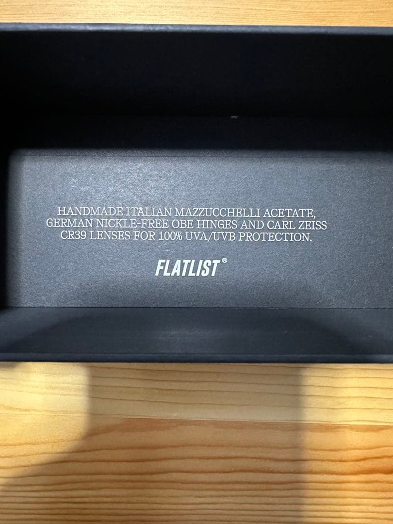 FLATLIST EYEWEAR フラットリスト　アイウェア　スクエアサングラス