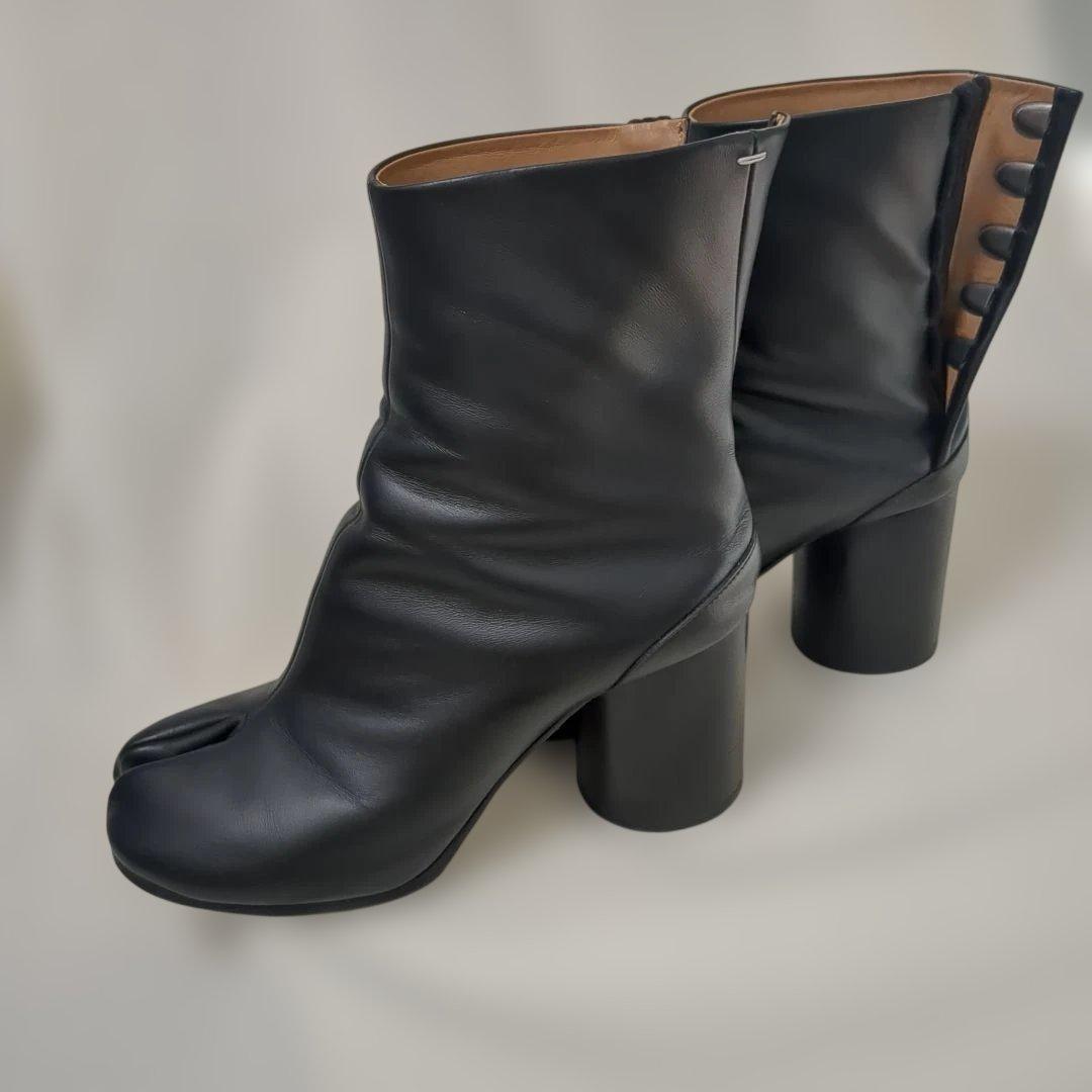 【かなめん様限定】メゾンマルジェラ足袋ブーツ牛革 35 1/2 ブラック