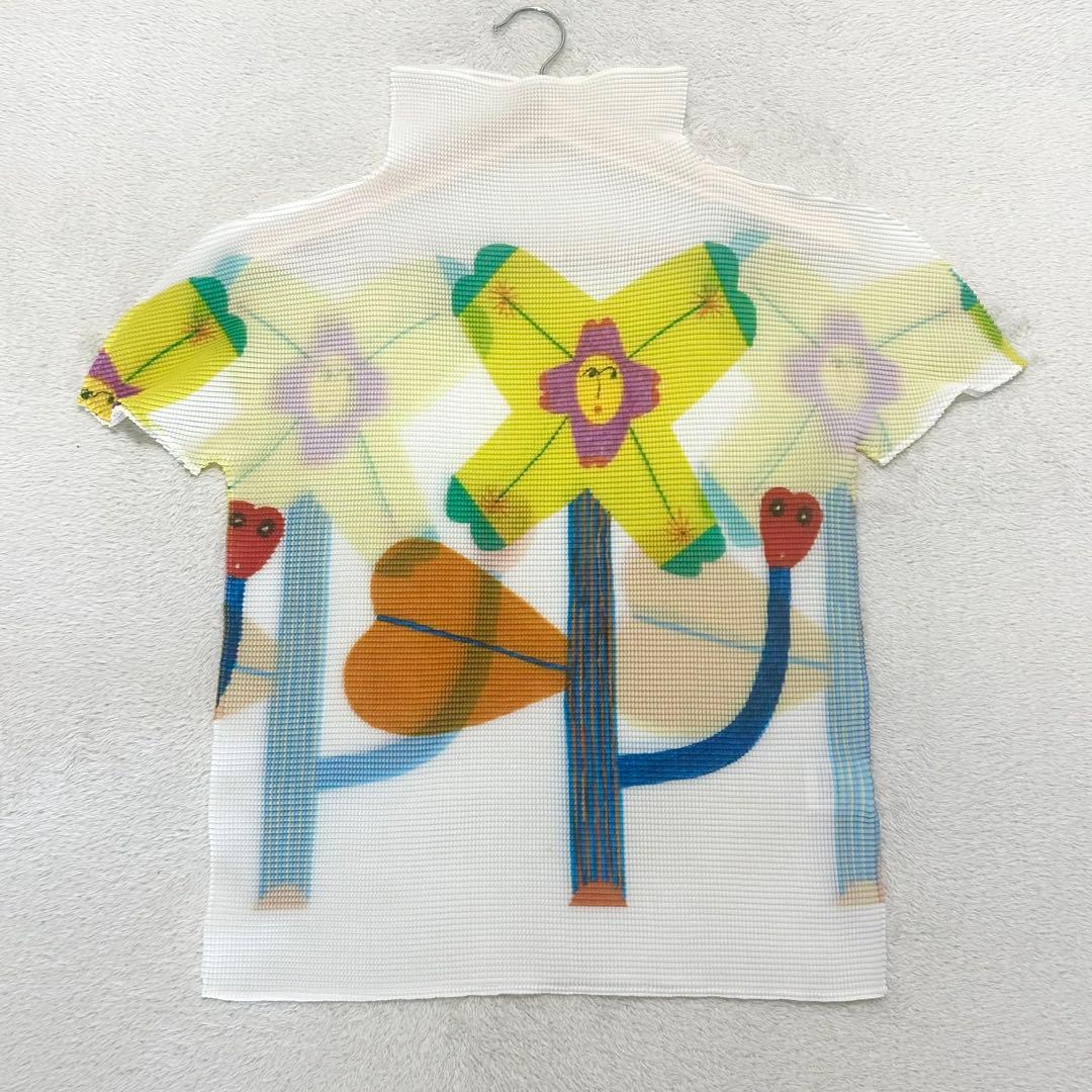 me ISSEY MIYAKE 25SS OHANA ハイネック半袖トップス 白