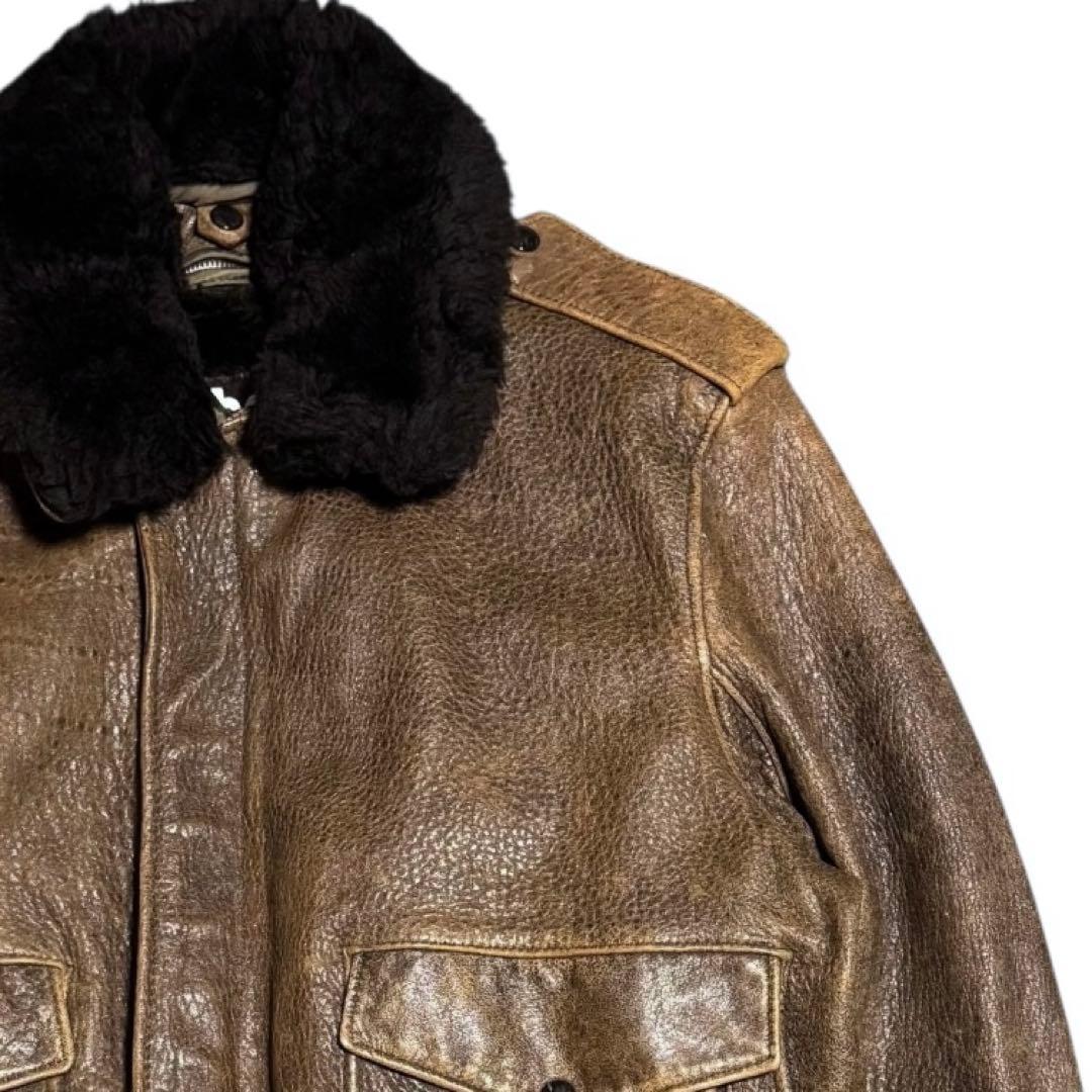 Schott 米国製 AT981 G-1 A-2 本革 フライトジャケット 40
