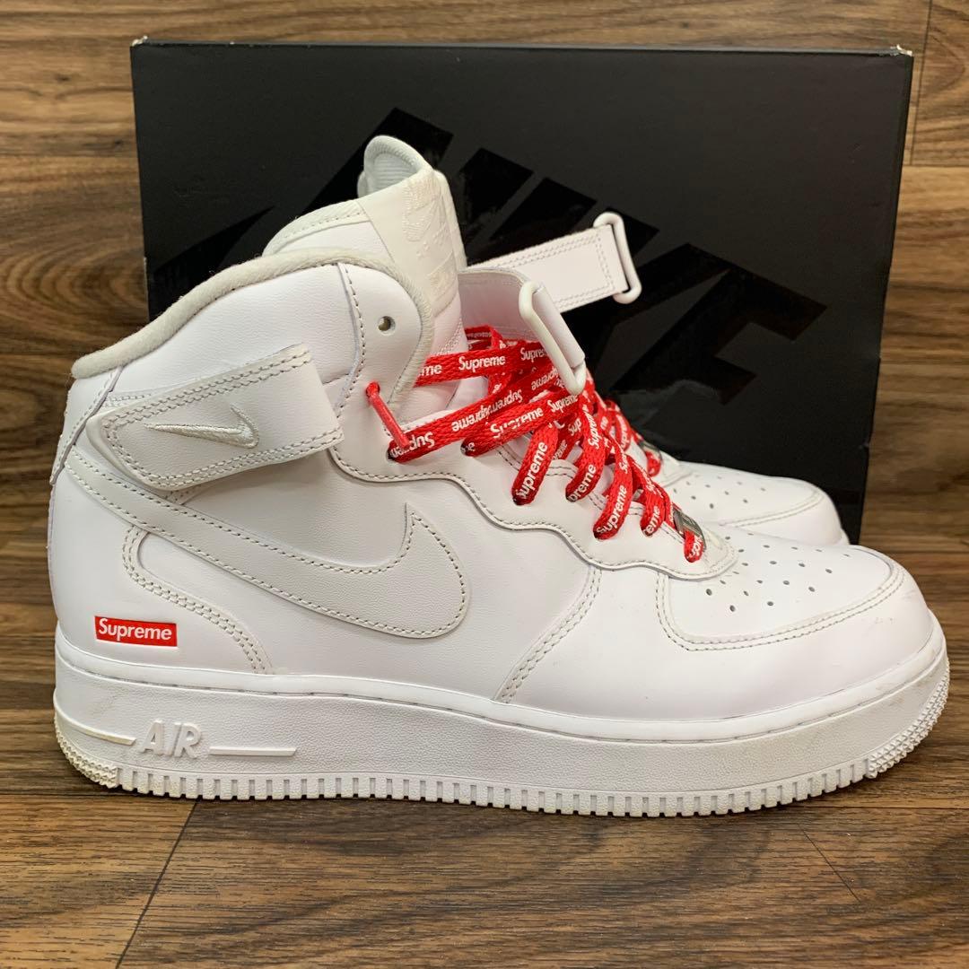 中古 Supreme × Nike Air Force 1 Mid