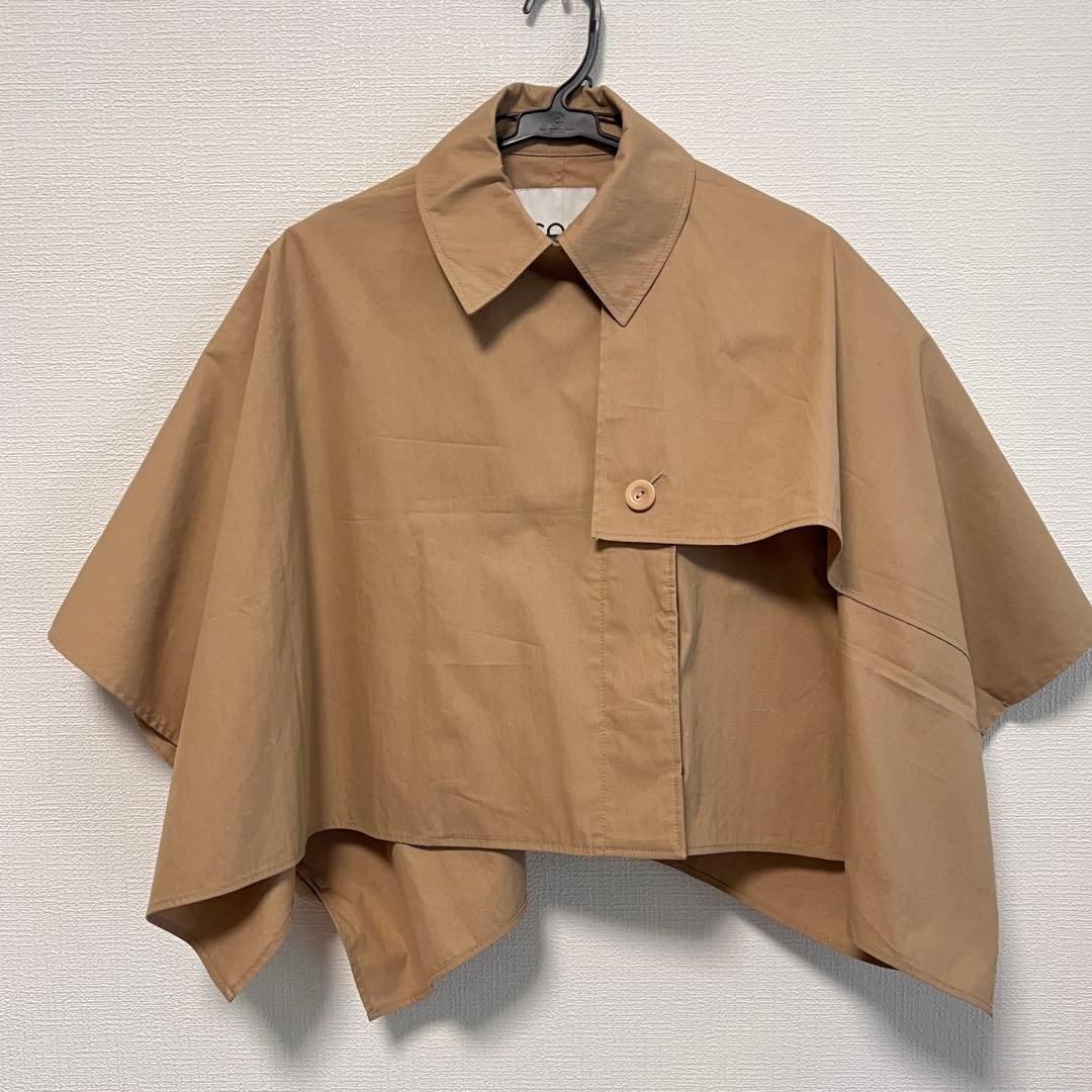 COS 美品 クロップド トレンチコート ケープ