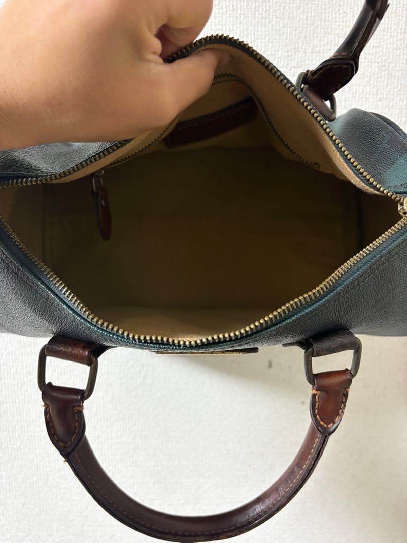 Polo Ralph Lauren グリーン系チェック ボストンバッグ