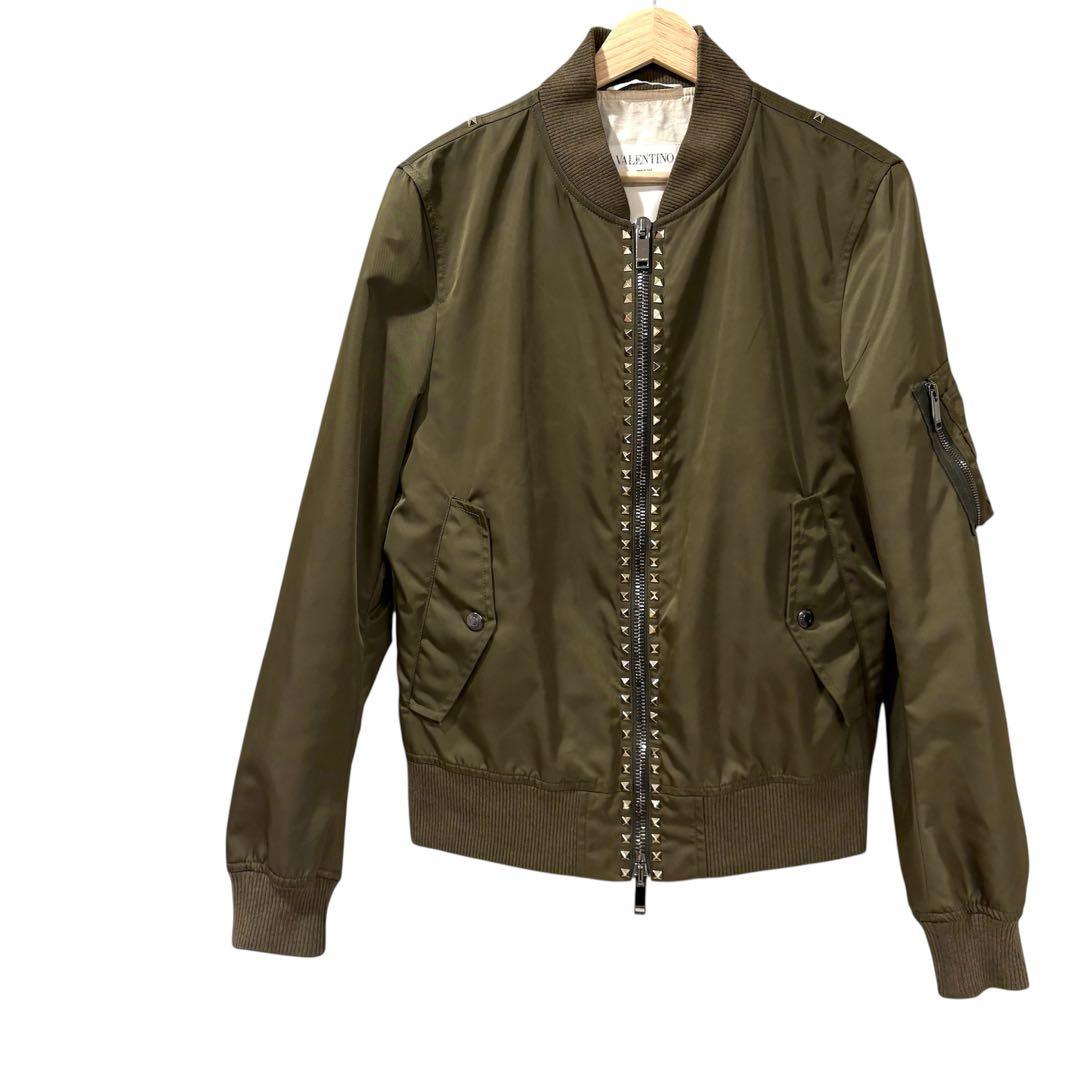 ☆定価30万☆VALENTINO ロックスタッズ MA-1 ブルゾン 46