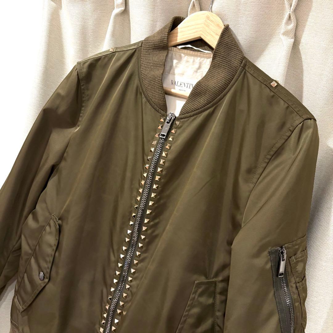 ☆定価30万☆VALENTINO ロックスタッズ MA-1 ブルゾン 46