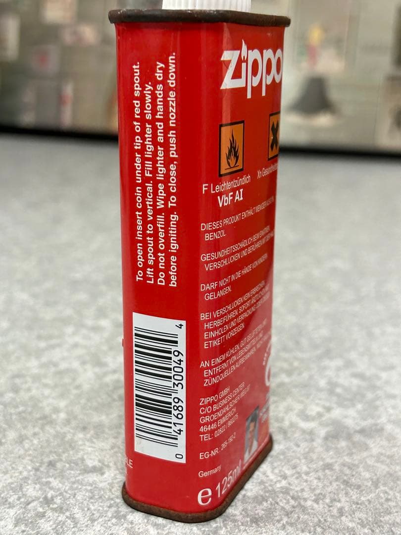 ビンテージzippo 2000年代 希少ドイツ限定 シューマッハ オイル空缶