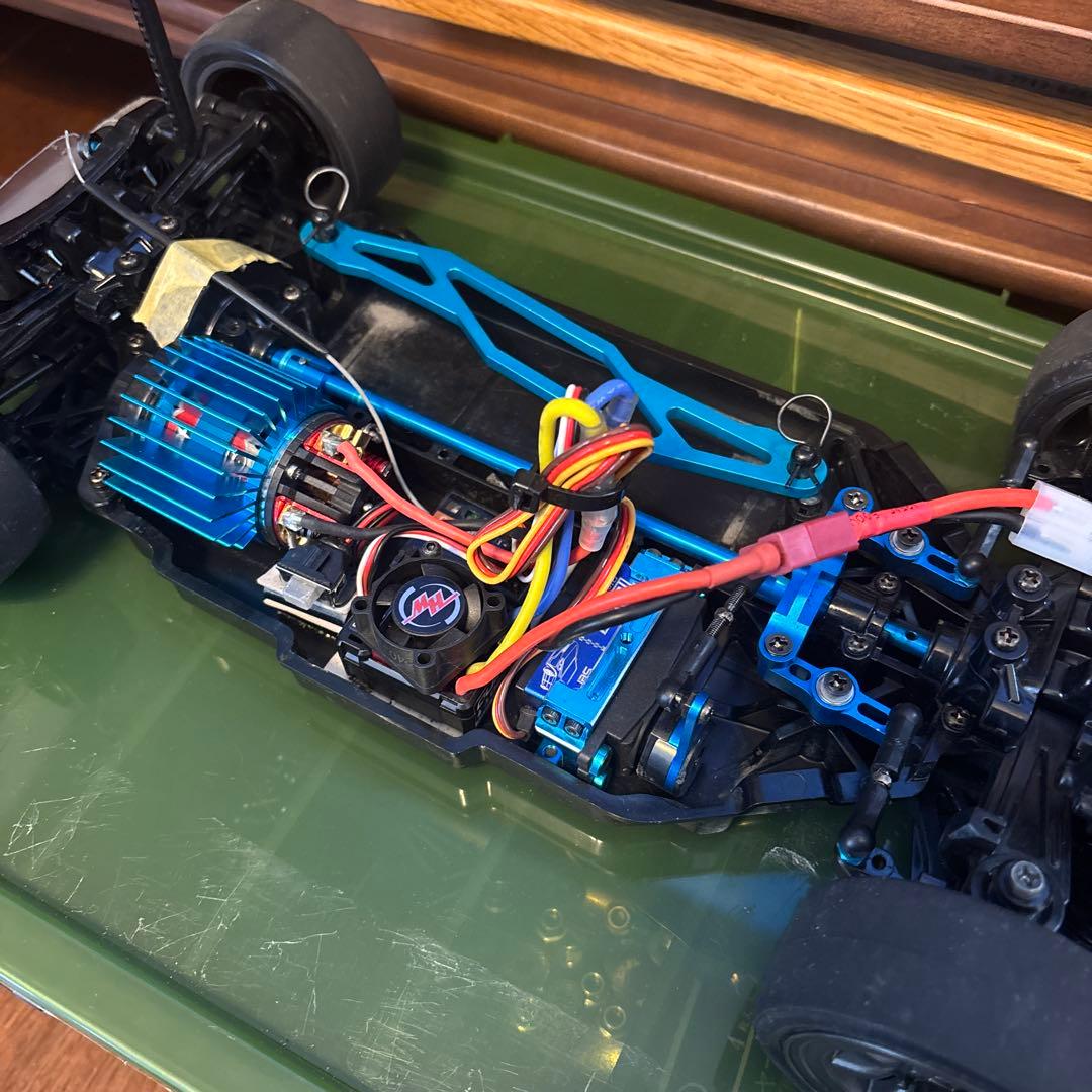 tt-02 受信機 フルベア モーターサーボ アンプ ボディ 付き　R32 ラメ