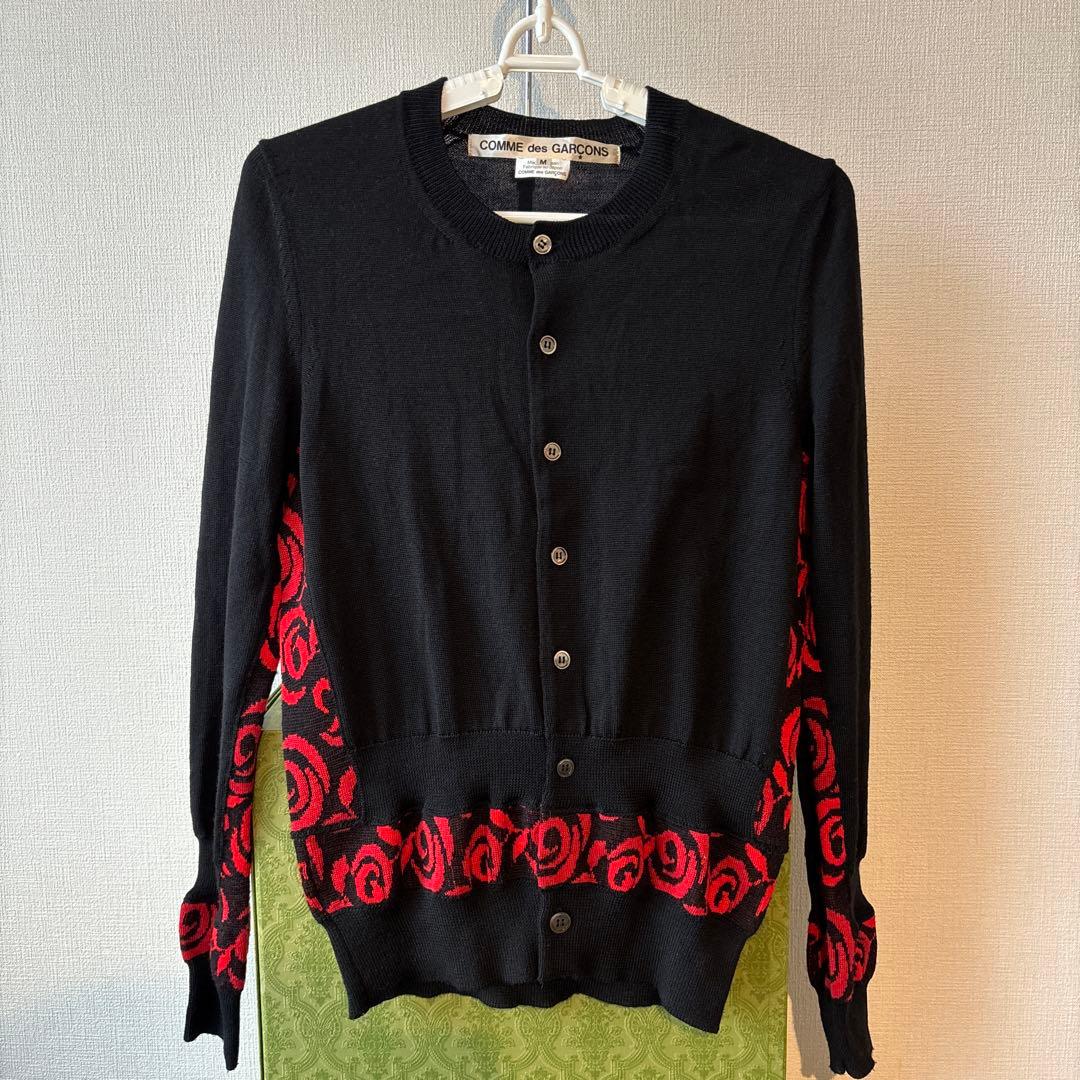 お値下げ‼️極美品‼️✨【COMME des GARÇONS】ローズ柄カーディガン