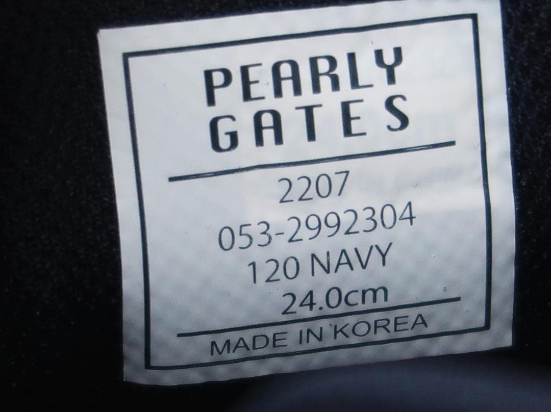美品 PEARLY GATES ゴルフシューズ ローカット【G】.