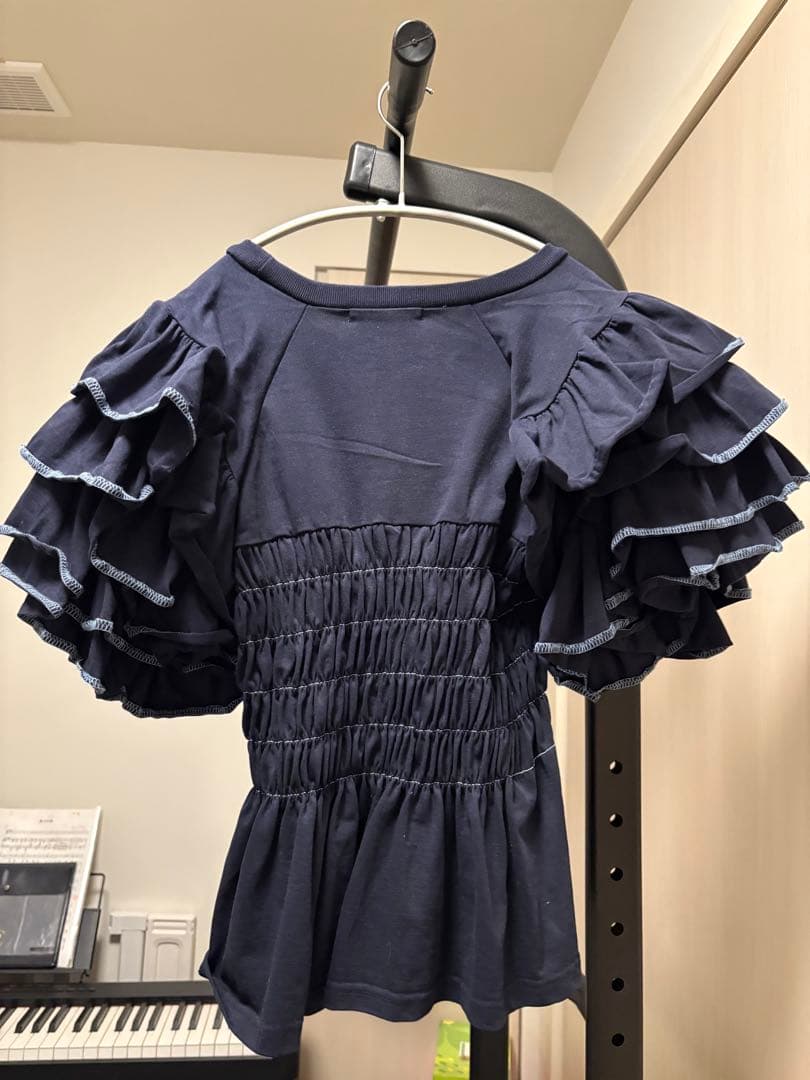 POPPY ティアードフリルスリーブTシャツ
