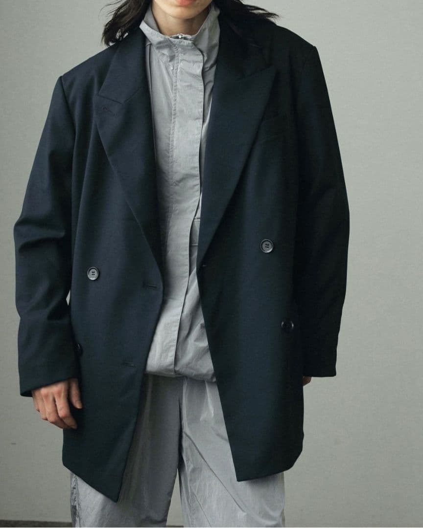 anuke Oversize Double Jacket 36 アンヌーク