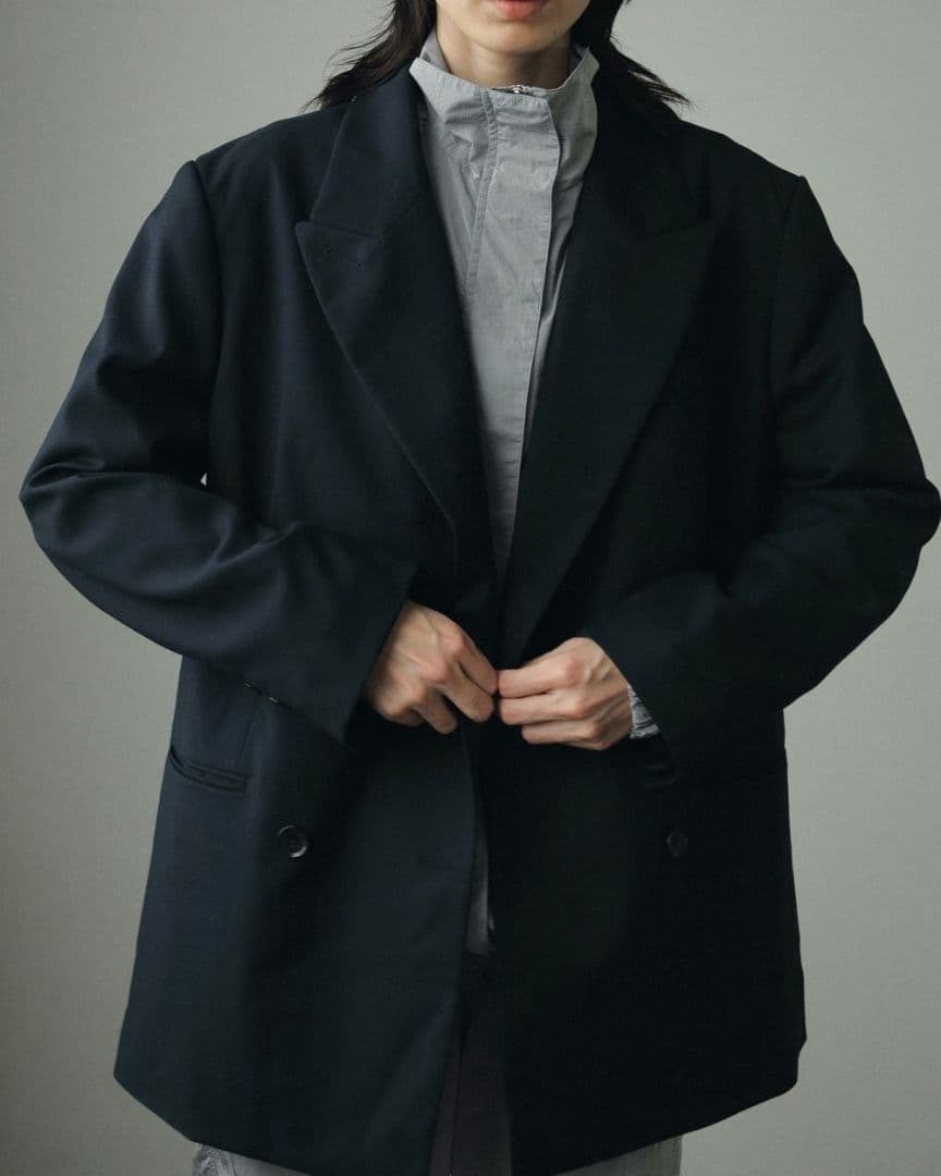 anuke Oversize Double Jacket 36 アンヌーク