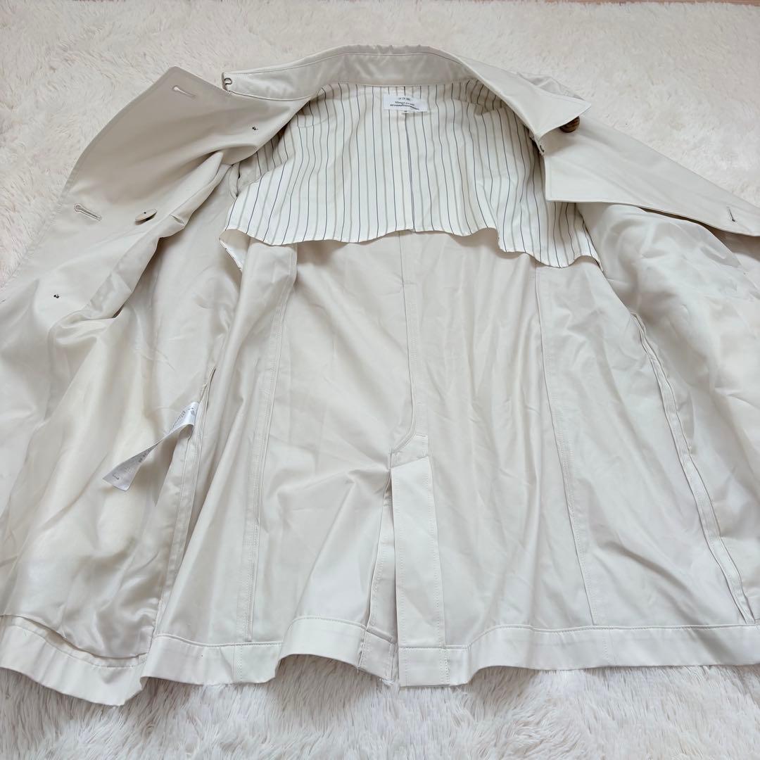 美品✨大きいサイズ✨23区 ショート丈トレンチコート　ダブルブレスト　48