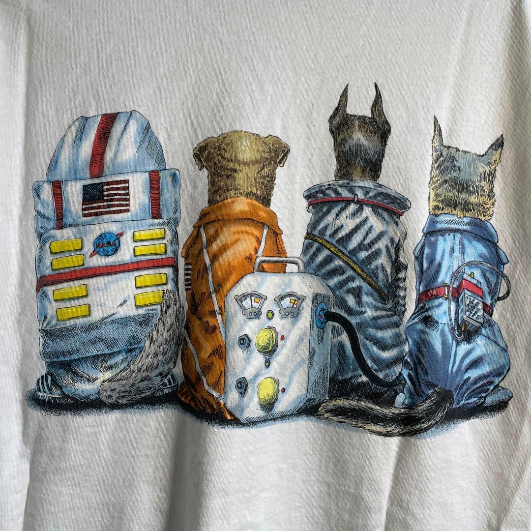 00s スーベニア　Tシャツ　犬　四銃士　宇宙　可愛い
