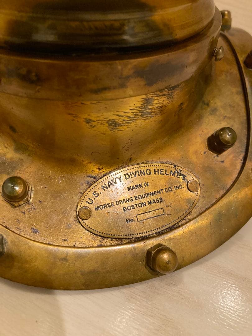 専用U.S. Navy Diving Helmet Mark IV 潜水オブジェ