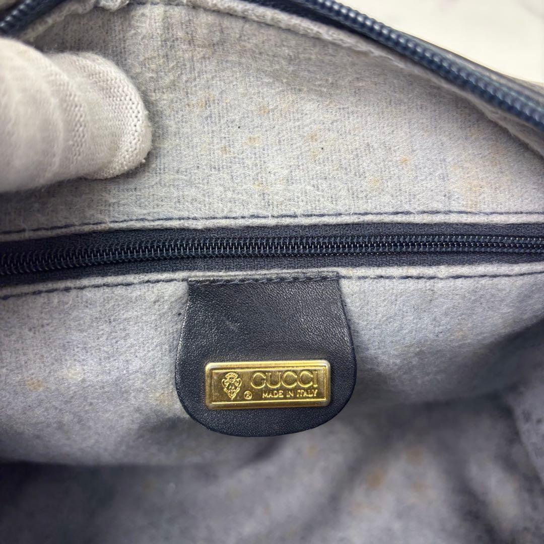 GUCCI オールドグッチ GG柄 PVCミニボストンバッグ