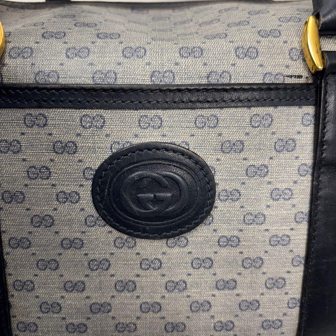 GUCCI オールドグッチ GG柄 PVCミニボストンバッグ
