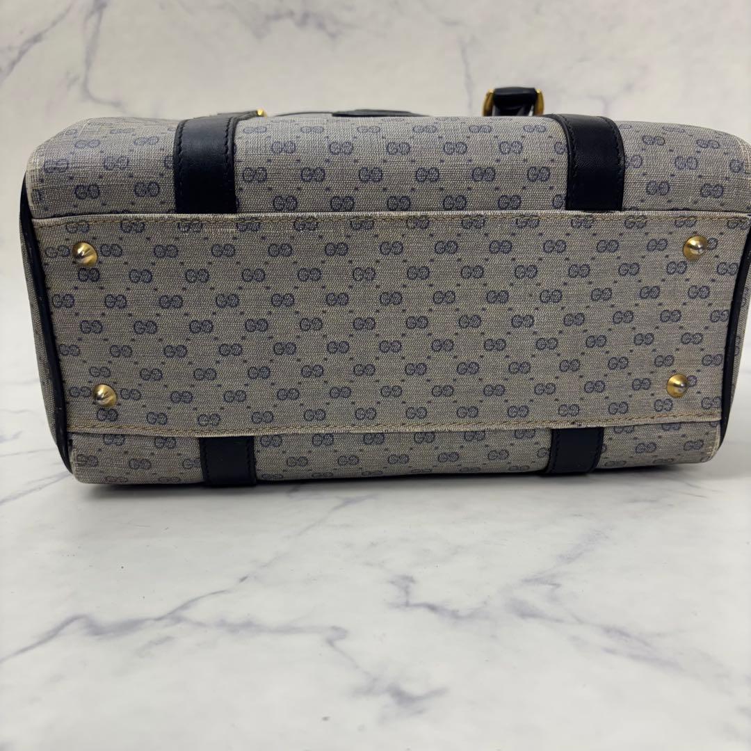 GUCCI オールドグッチ GG柄 PVCミニボストンバッグ
