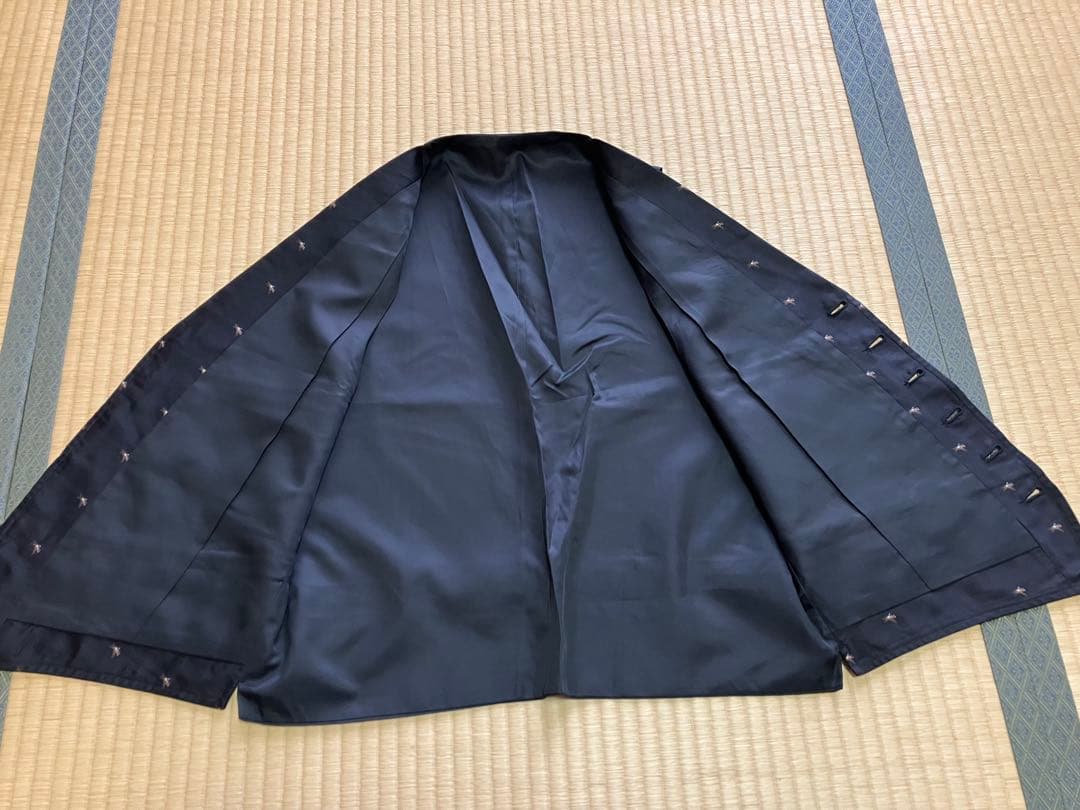 超美品　高級シルク100%ベスト　オンワード樫山製　襟付　乗馬が
