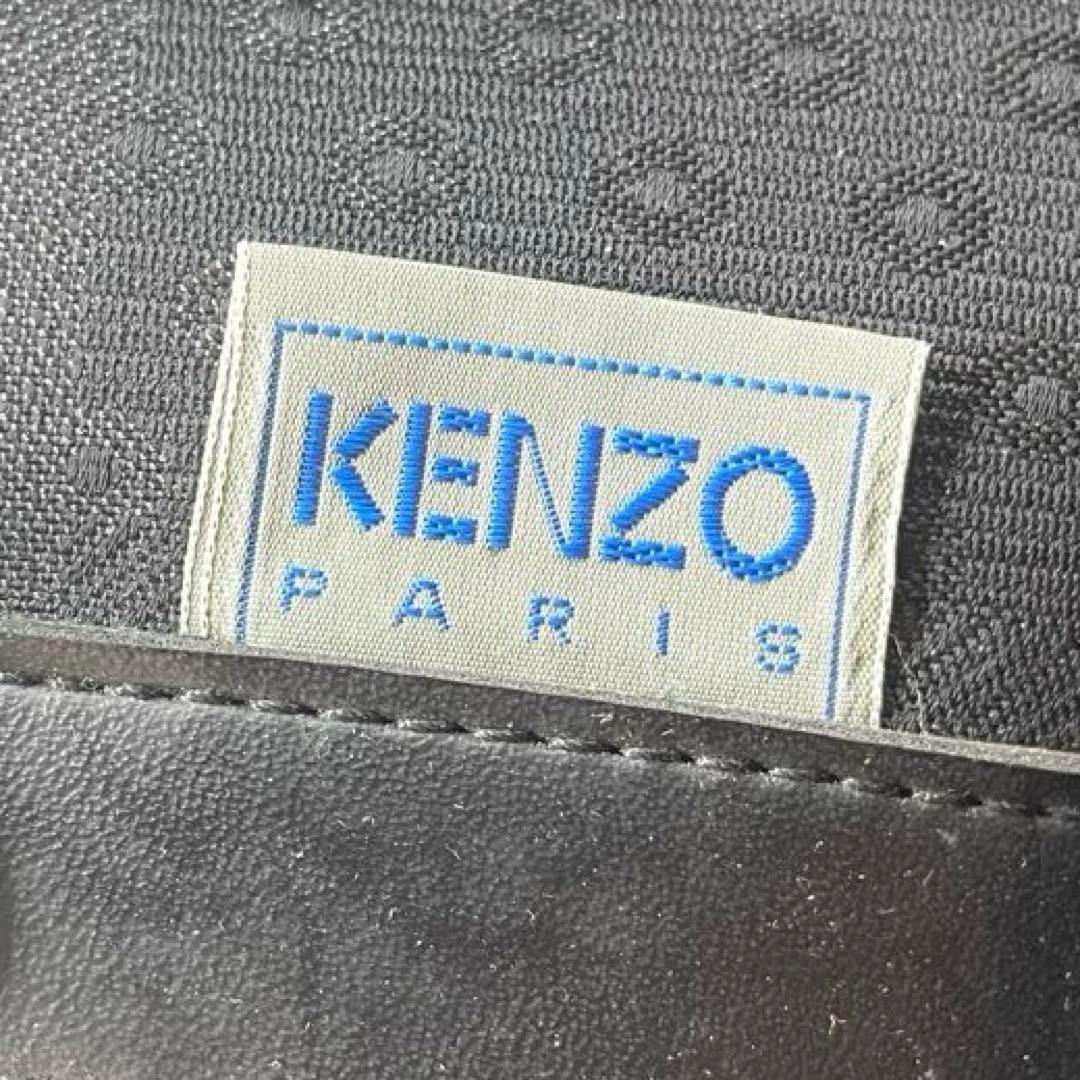 美品✨ KENZO ケンゾー ジャガード ナイロン ボストンバッグ 2way 黒