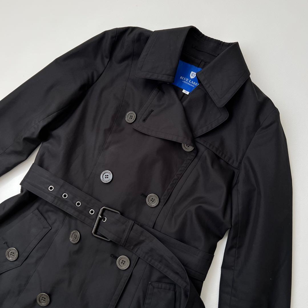良品　BLUE LABEL CRESTBRIDGE トレンチコート　ブラック