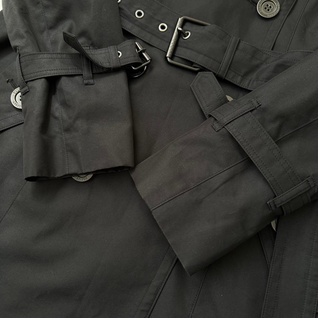 良品　BLUE LABEL CRESTBRIDGE トレンチコート　ブラック