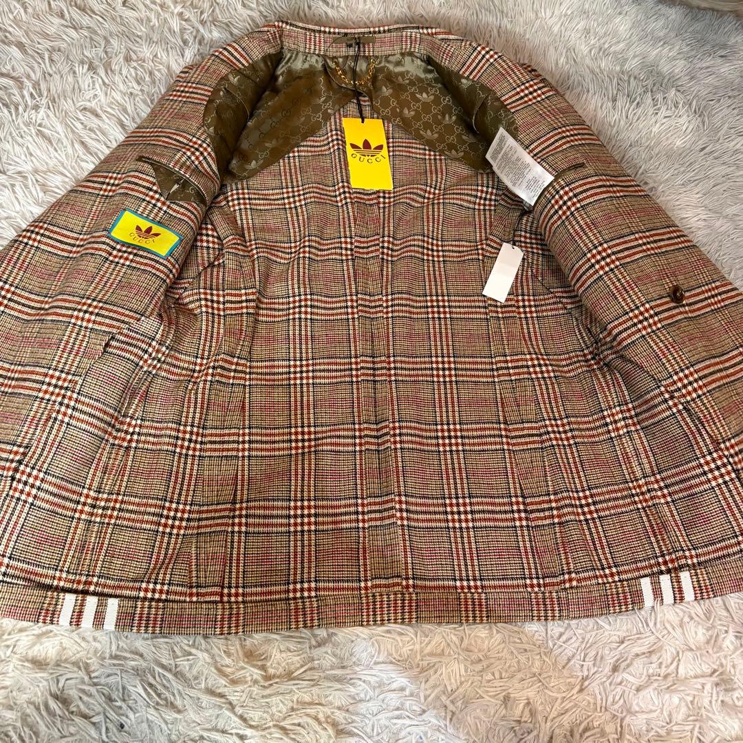 【タグ付き】GUCCI グッチ アディダス 金ボタン　ダブル　ジャケット