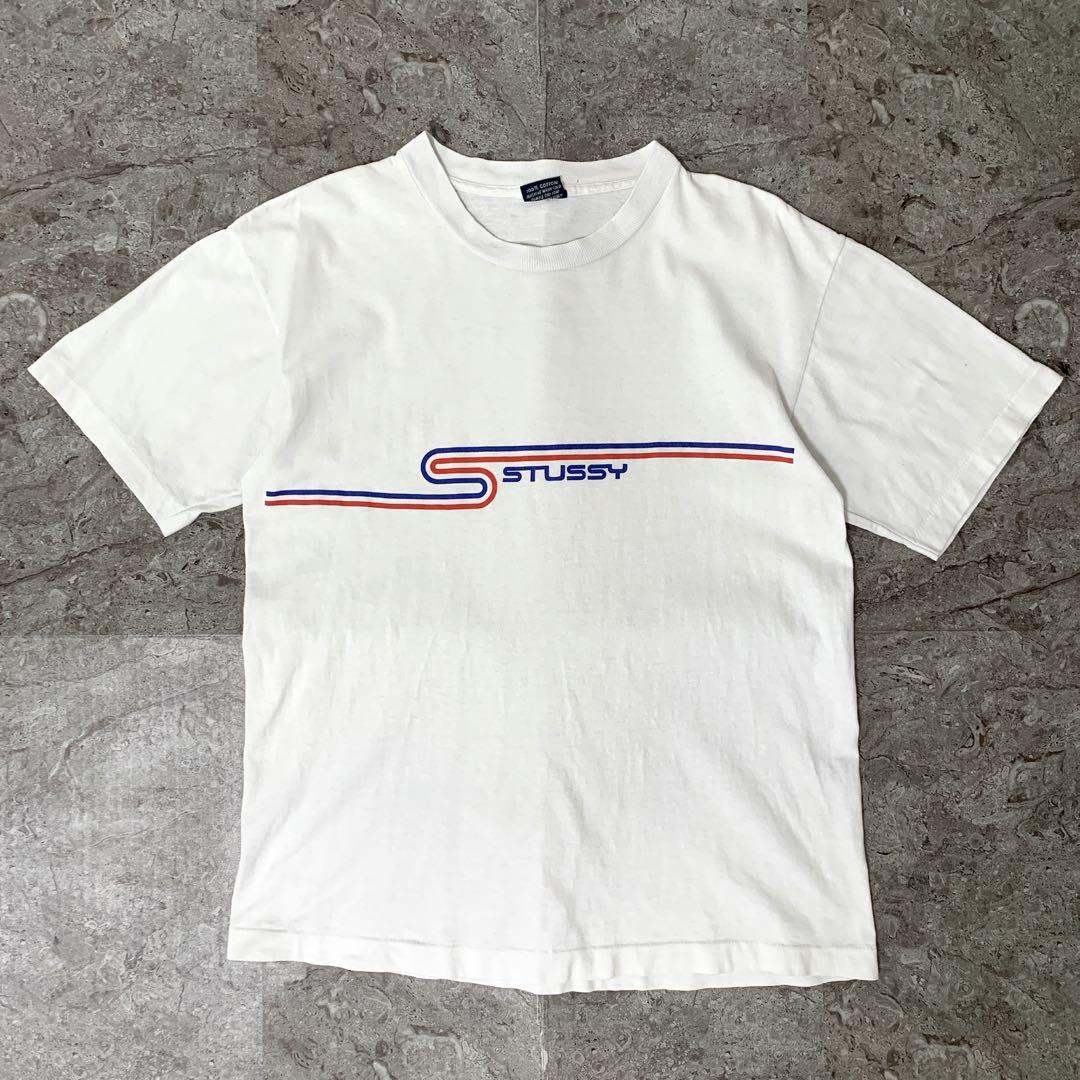 【希少/USA製】Stussy オールドステューシー トリコロールSロゴTシャツ