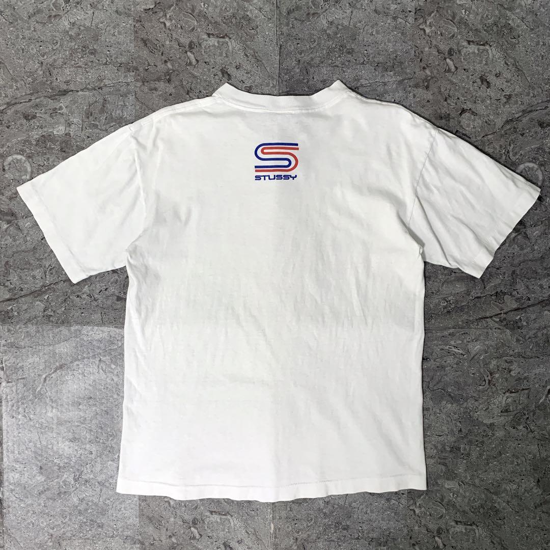 【希少/USA製】Stussy オールドステューシー トリコロールSロゴTシャツ