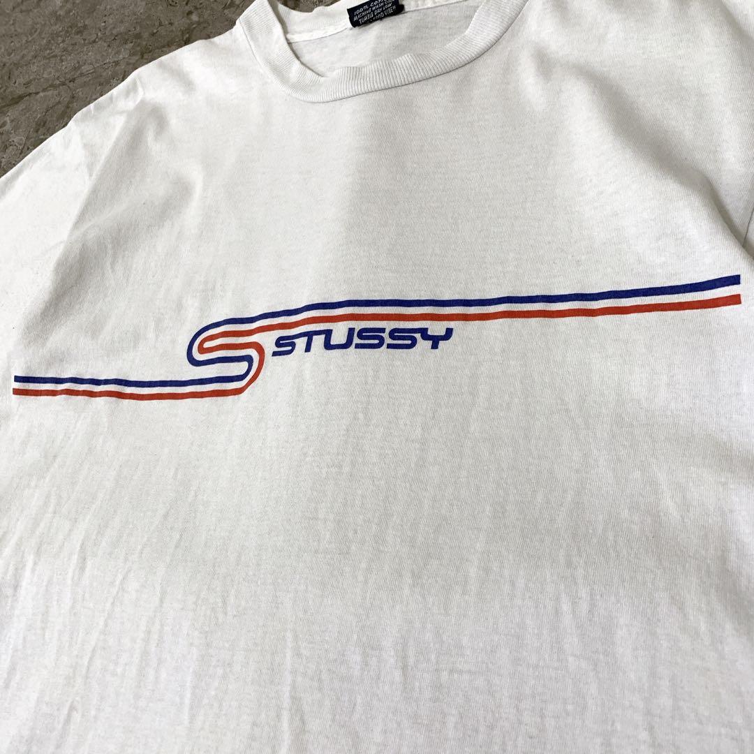【希少/USA製】Stussy オールドステューシー トリコロールSロゴTシャツ