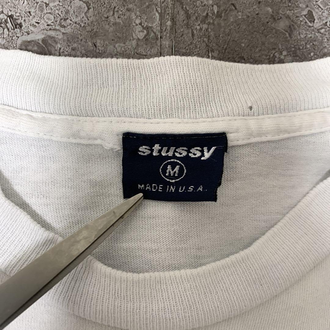 【希少/USA製】Stussy オールドステューシー トリコロールSロゴTシャツ