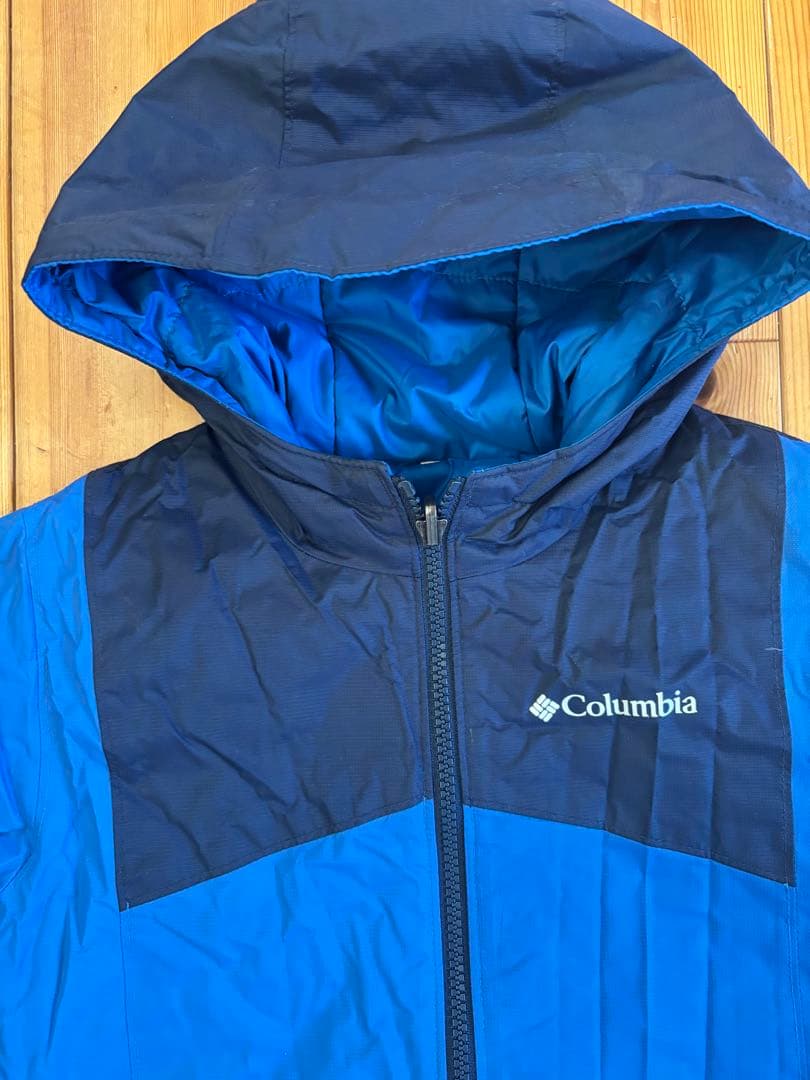 Columbia リバーシブルフード付き青ジャケットセット
