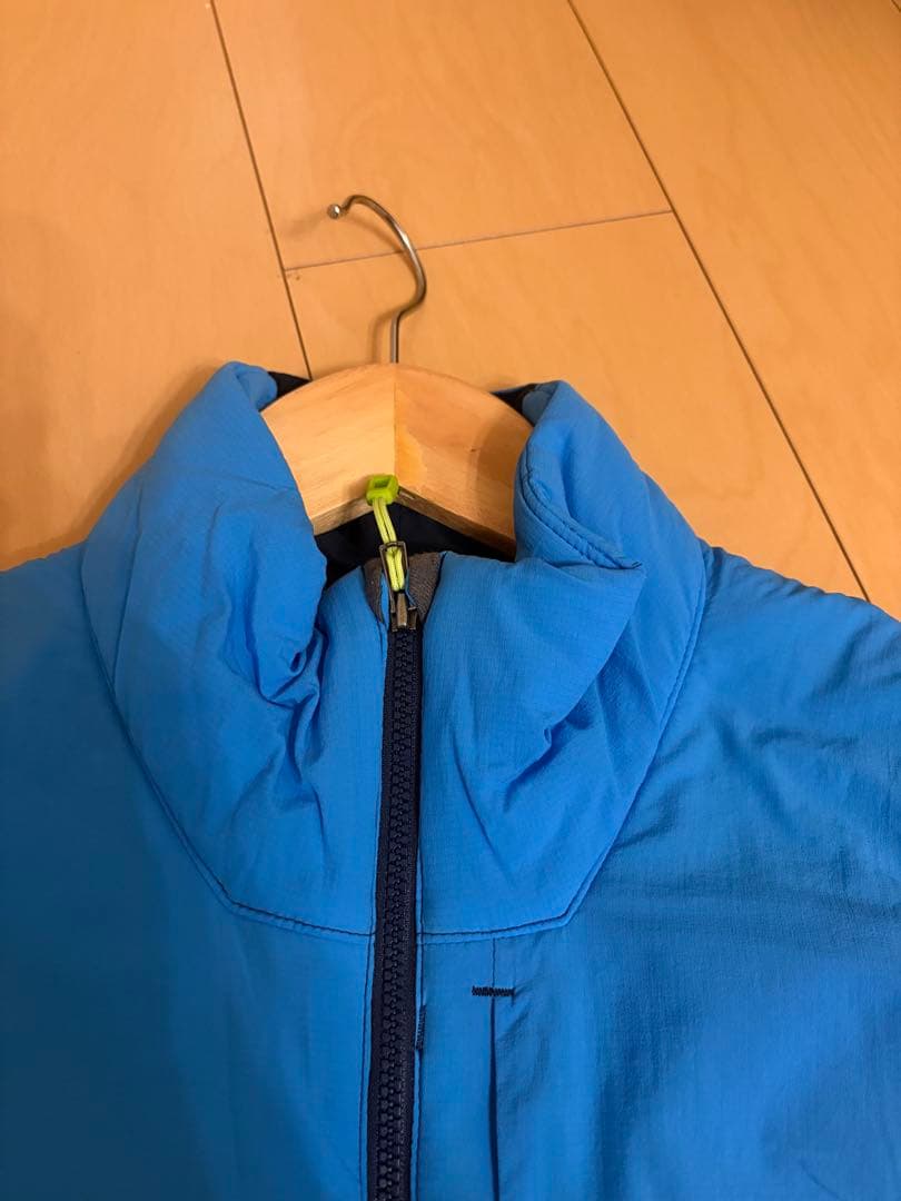 patagonia 青 ノースリーブベスト