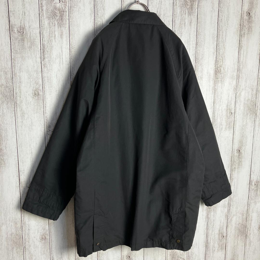 【ライナー付き】ポロラルフローレン☆90s ロングジャケット　ブルゾン ブラック