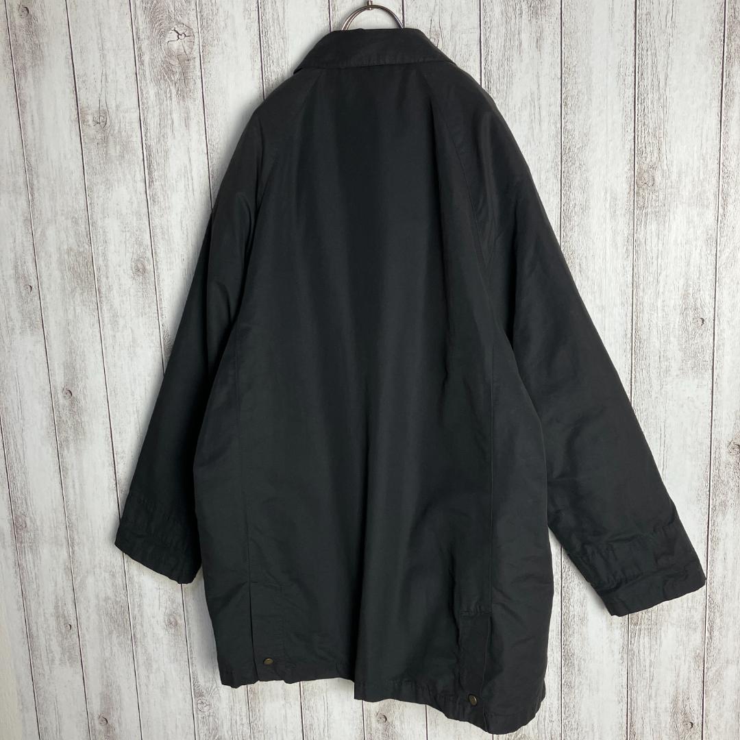 【ライナー付き】ポロラルフローレン☆90s ロングジャケット　ブルゾン ブラック