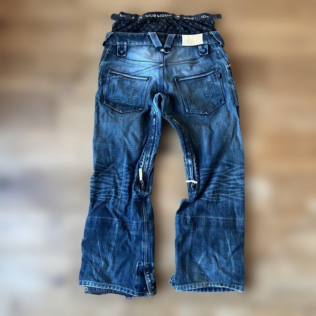 スノーボード　パンツ　BLUE BLOOD デニム　L GORETEX