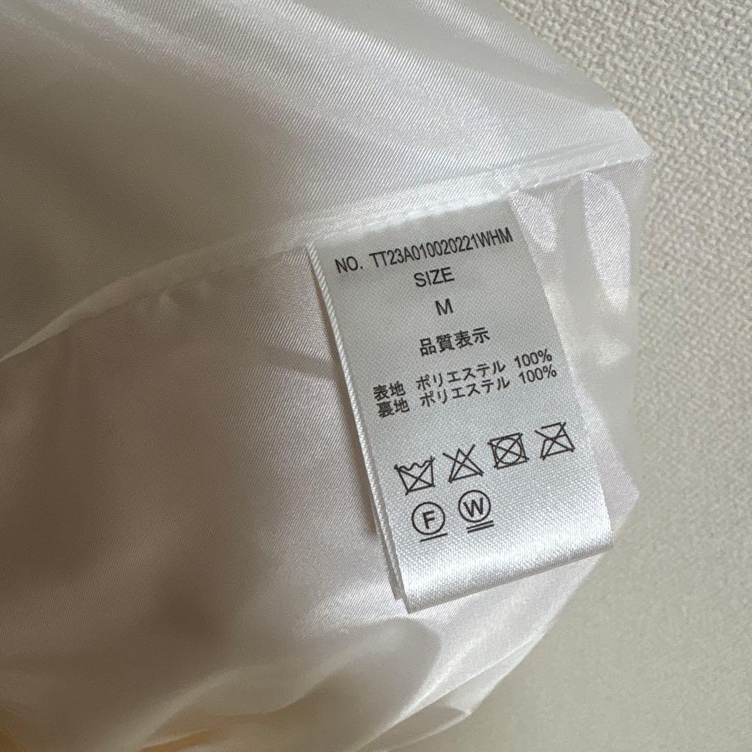 2回使用　THE TOE Iris Tulle Skirt White Mサイズ