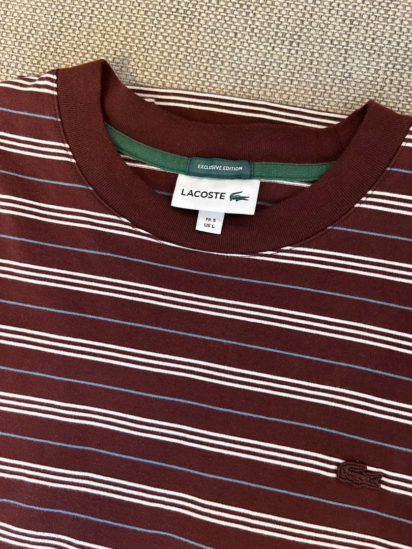 ラコステLACOSTE ボーダーTシャツ サイズL
