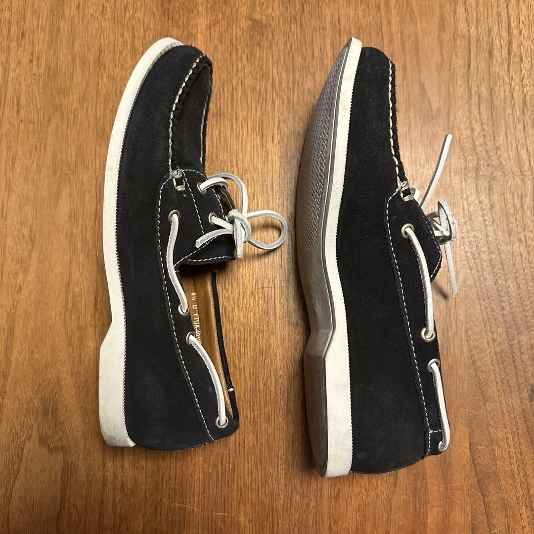 UNITED ARROWS の濃紺スウェードのデッキシューズ(美品)