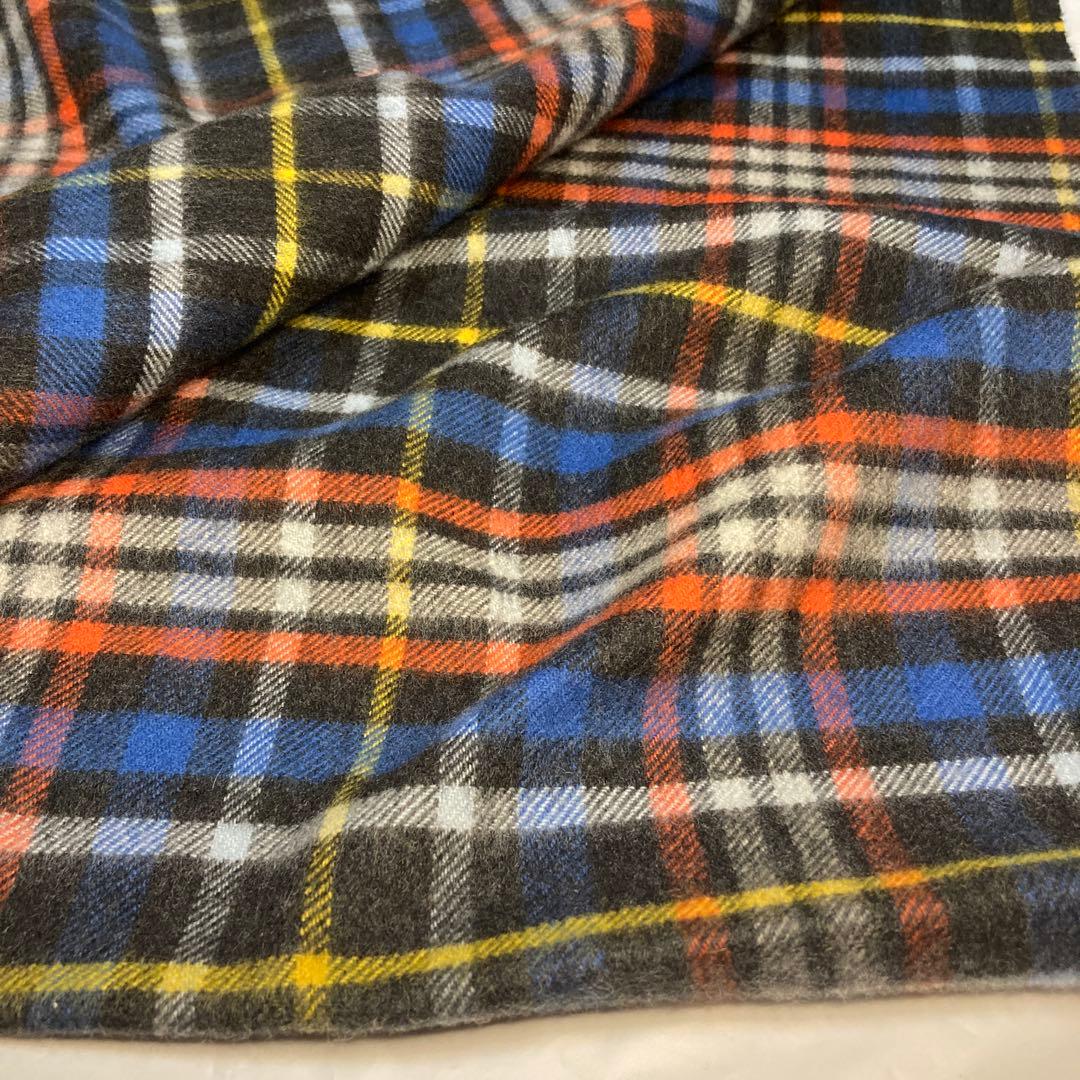 美品 ジョンストンズ カシミヤ100％ 中判ストール チェック 国内正規品