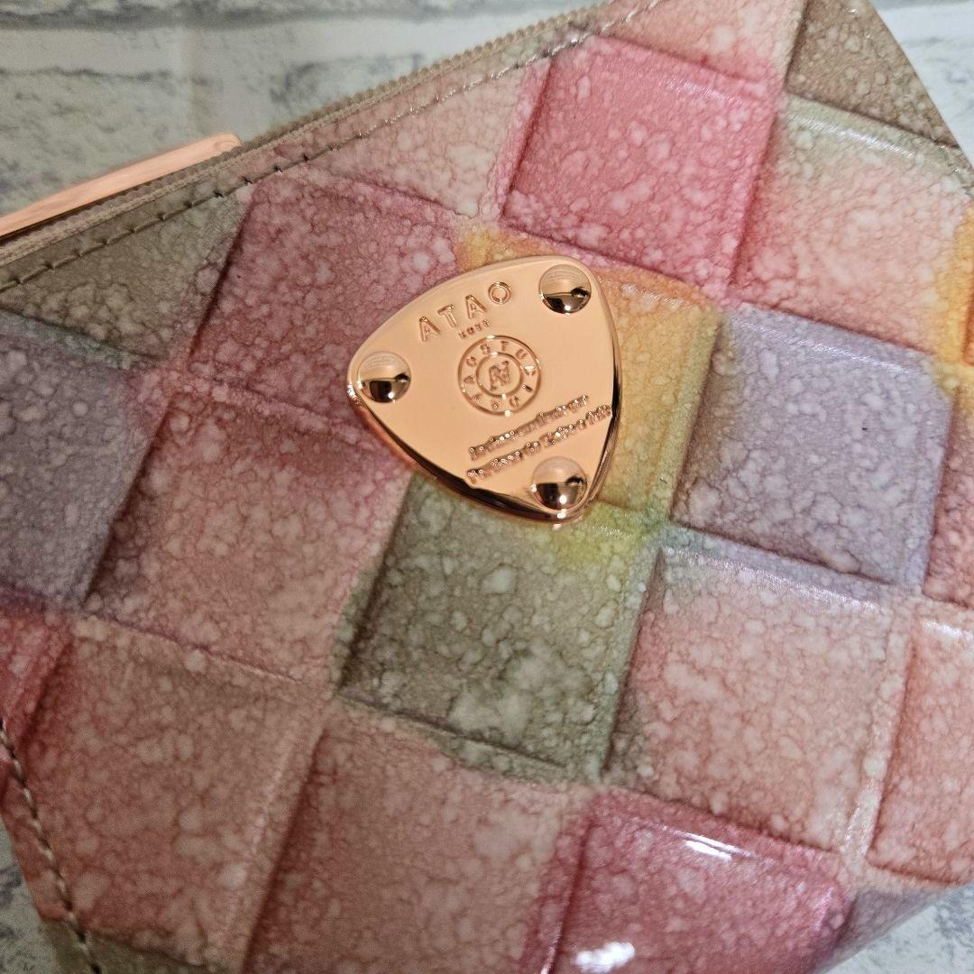 [美品]アタオ ミリモ 財布 ブロックパーティ ゆめかわ